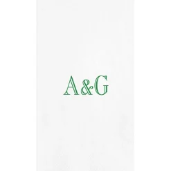 Personalization by Caspari Bridal Shower|Personalized Double Initial Guest Towel Napkins