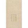 Personalization by Caspari Mother'S Day|Thanksgiving|Personalized Monogram Jute Guest Towel Napkins