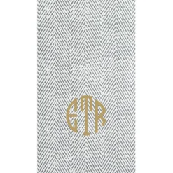Personalization by Caspari Mother'S Day|Thanksgiving|Personalized Monogram Jute Guest Towel Napkins