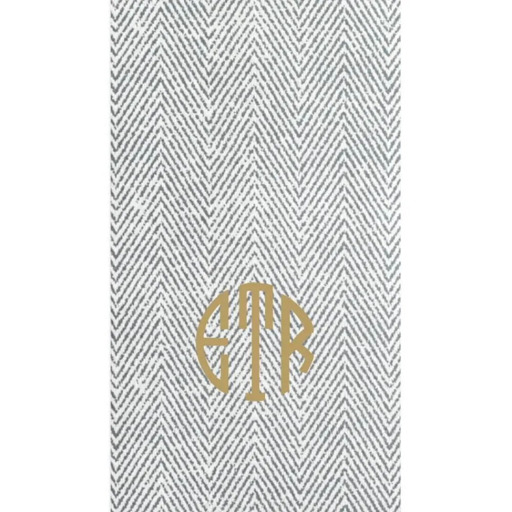 Personalization by Caspari Mother'S Day|Thanksgiving|Personalized Monogram Jute Guest Towel Napkins