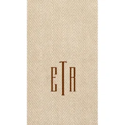 Personalization by Caspari Mother'S Day|Thanksgiving|Personalized Monogram Jute Guest Towel Napkins