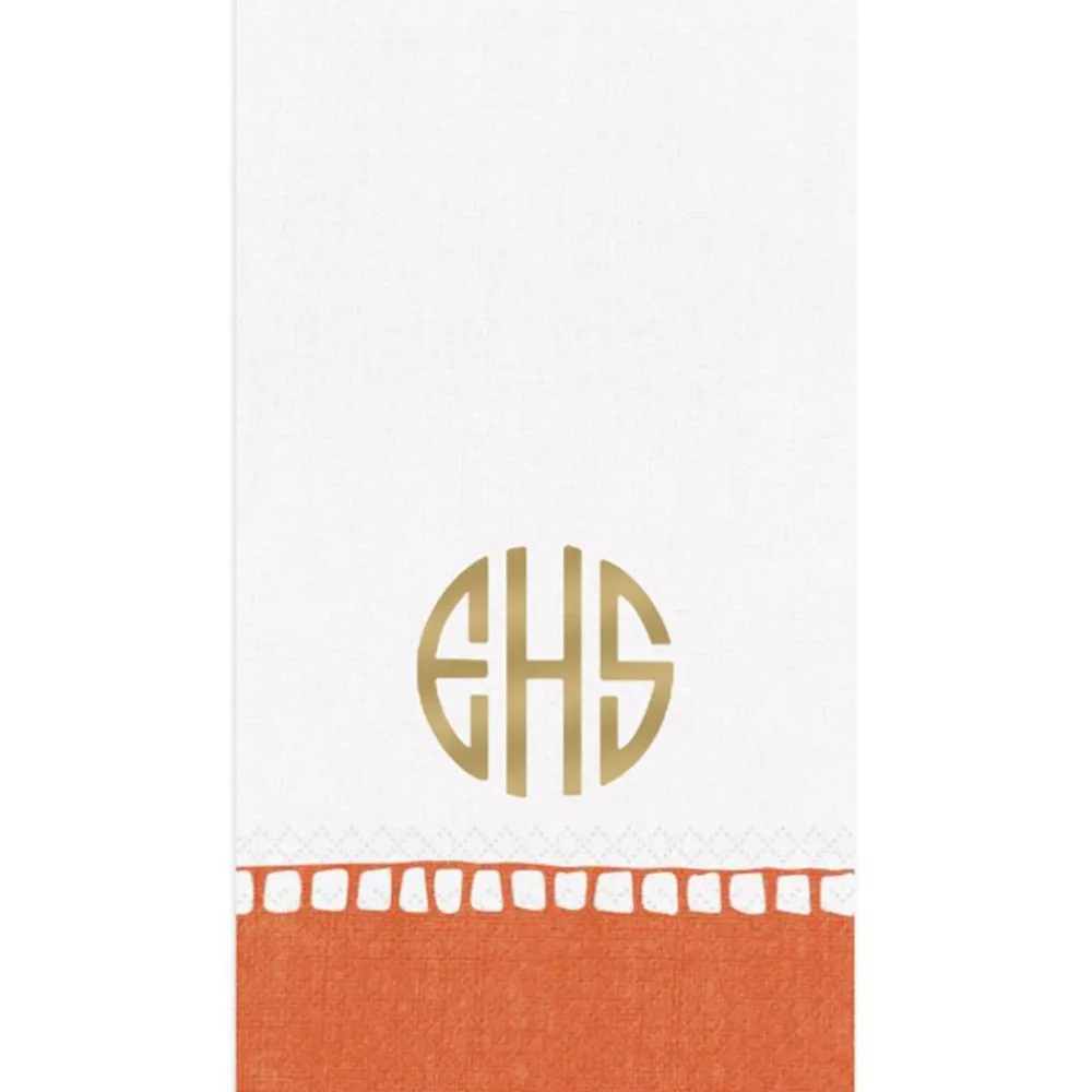 Personalization by Caspari Graduation Celebration|Mother'S Day|Personalized Monogram Linen Border Guest Towel Napkins