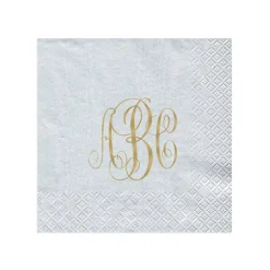Personalization by Caspari Engagement Party|Mother'S Day|Personalized Monogram Moiré Cocktail Napkins