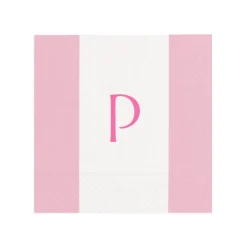 Personalization by Caspari Mother'S Day|Personalized Single Initial Bandol Stripe Cocktail Napkins