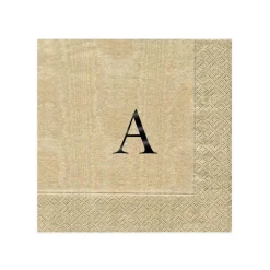 Personalization by Caspari Engagement Party|Mother'S Day|Personalized Single Initial Moiré Cocktail Napkins