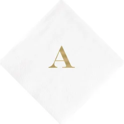Personalization by Caspari Mother'S Day|Personalized Single Initial Cocktail Napkins