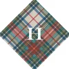 Personalization by Caspari Personalized Holiday Napkins|Personalized Christmas Napkins|Personalized Single Initial Dress Stewart Tartan Cocktail Napkins