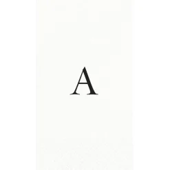 Personalization by Caspari Bridal Shower|Mother'S Day|Personalized Single Initial Guest Towel Napkins