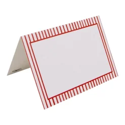 Caspari Memorial Day|Place Cards|Pinstripe Red Place Cards Package 10 In