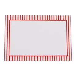 Caspari Memorial Day|Place Cards|Pinstripe Red Place Cards Package 10 In