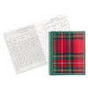 Caspari Bridge|Plaid Bridge Tally Sheets - 12 Per Package