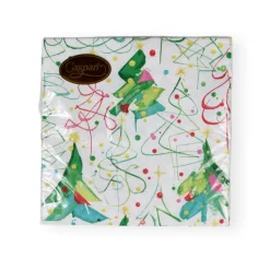Caspari Christmas Napkins|Paper Luncheon Napkins|Pop Christmas Luncheon Napkins - 20 Per Package