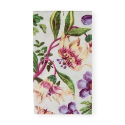 Caspari Bridal Shower|Paper Guest Towels|Porcelain Blooms Ivory Guest Towel Napkins - 15 Per Package