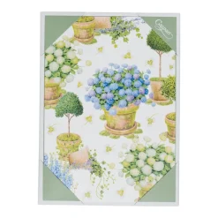 Caspari Note Cards|Potted Hydrangeas Boxed Note Cards - 8 Note Cards & 8 Envelopes