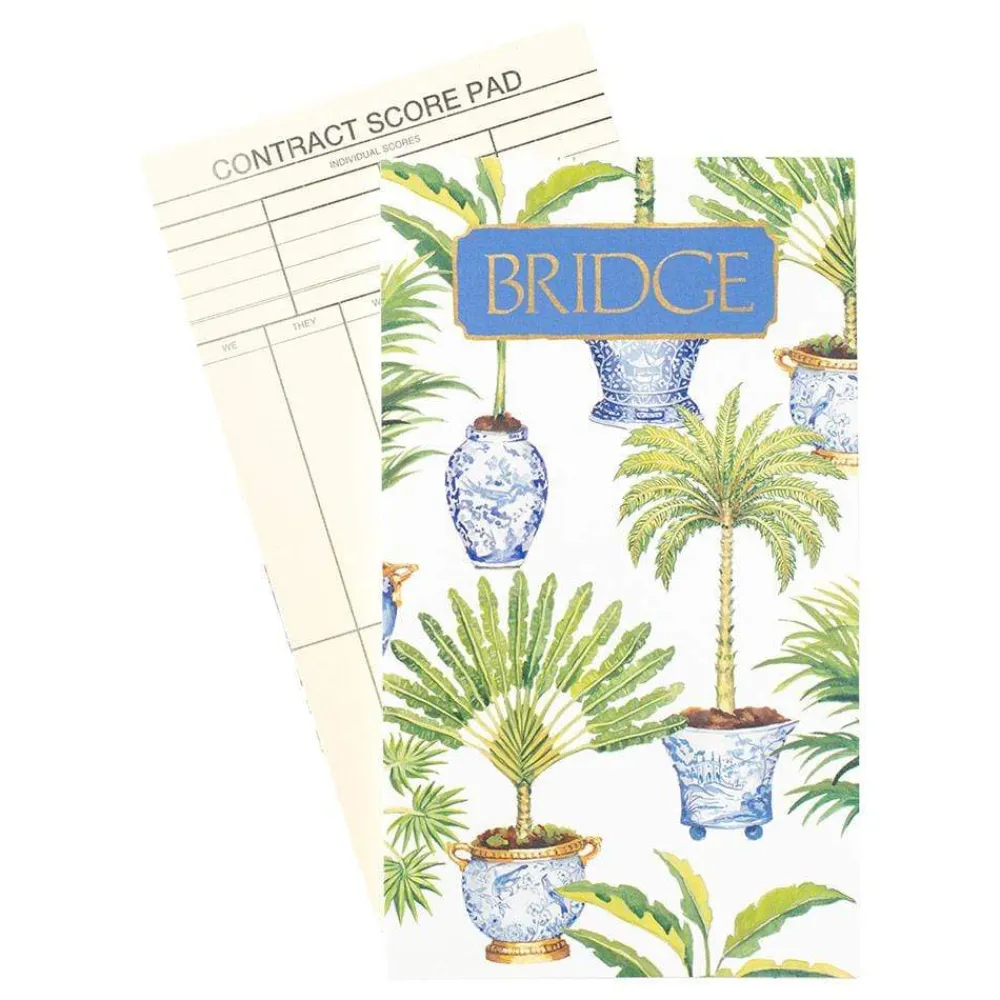 Caspari Bridge|Potted Palms Bridge Score Pad - 1 Each