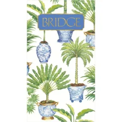 Caspari Bridge|Potted Palms Bridge Score Pad - 1 Each