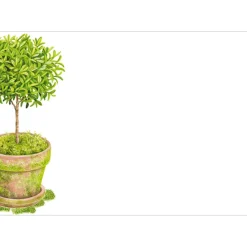 Caspari Gift Tags & Enclosure Cards|Potted Topiary Adhesive Labels - 12 Per Package