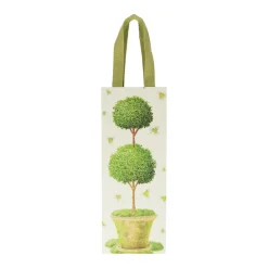 Caspari Gift & Bottle Bags|Potted Topiary Wine & Bottle Gift Bags - One Gift Bag Included