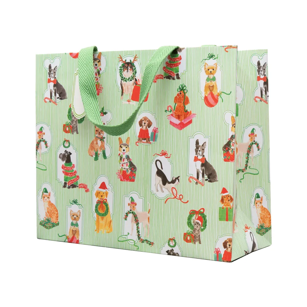 Caspari Gift & Bottle Bags|Presenting Pets Gift Bags - includes 1 Gift Bags