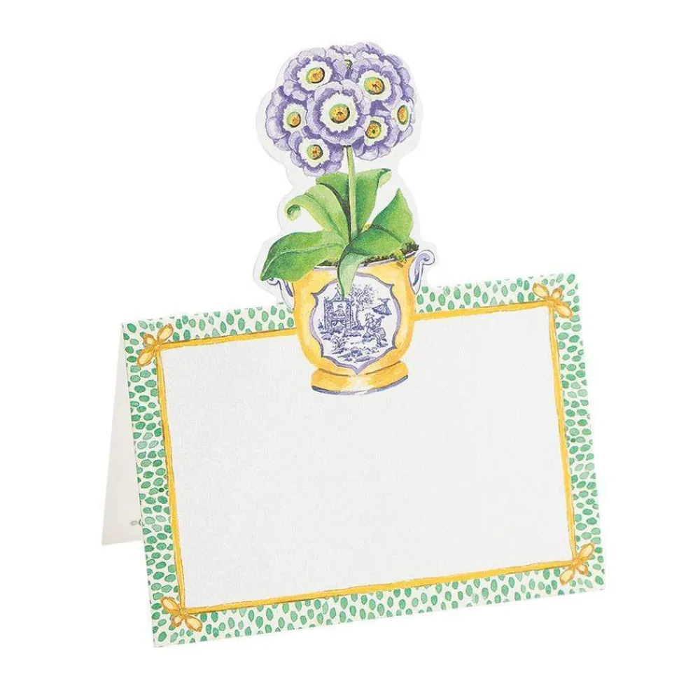 Caspari Easter|Place Cards|Primroses Place Cards Die Cut Package 8 In