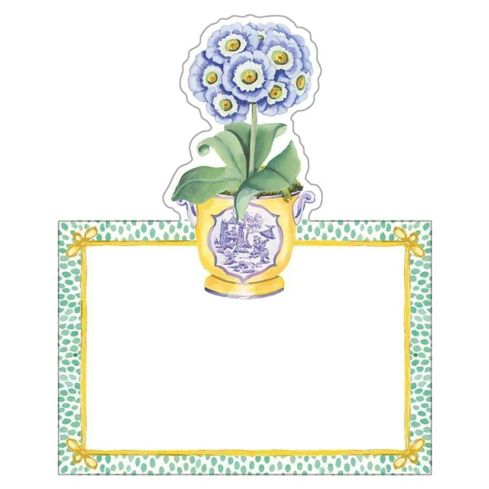 Caspari Easter|Place Cards|Primroses Place Cards Die Cut Package 8 In