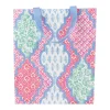 Caspari Gift & Bottle Bags|Provençal Cotton Pink Multi Large Gift Bags - One Gift Bag Included