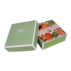 Caspari Halloween|Boxed Cocktail Napkins|Pumpkin Field Boxed Paper Cocktail Napkins in White - 40 Per Box