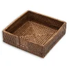 Caspari Memorial Day|Tailgates|Rattan Luncheon Napkin Holder in Dark Natural - 1 Each