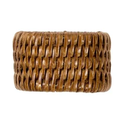 Caspari Mother'S Day|Thanksgiving|Rattan Napkin Ring in Dark Natural