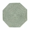 Caspari Summer Picnic|Mother'S Day|Rattan Octagonal Placemat in Green - 1 Placemat