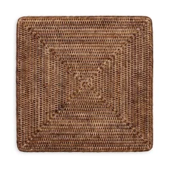 Caspari Thanksgiving|Rattan Trays And Accessories|Rattan Placemats in Dark Natural - 1 Each