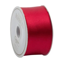 Caspari Christmas Ribbons & Bows|Ribbons & Bows|Red Reversible Wired Ribbon - 6 Yard Spool