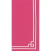 Caspari Bridal Shower|Kitchen Essentials|Rive Gauche Cotton Tea Towel in Fuchsia - 1 Each