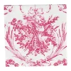 Caspari Paper Cocktail Napkins|Romantic Toile Rose Cocktail Napkins - 20 Per Package