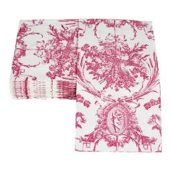 Caspari Paper Guest Towels|Romantic Toile Rose Guest Towel Napkins - 15 Per Package