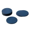 Caspari Father'S Day|Mother'S Day|Round Snakeskin Felt-Backed Coasters in Navy Blue - 8 Per Box
