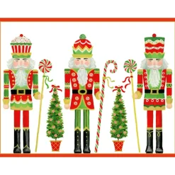 Caspari Christmas And Holiday Cards|Boxed Holiday Cards|Row Of Nutcrackers Classic Boxed Christmas Cards - includes 15 cards & envelopes
