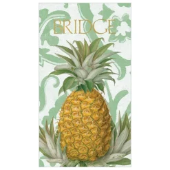 Caspari Bridge|Royal Pineapple Bridge Score Pad - 1 Each