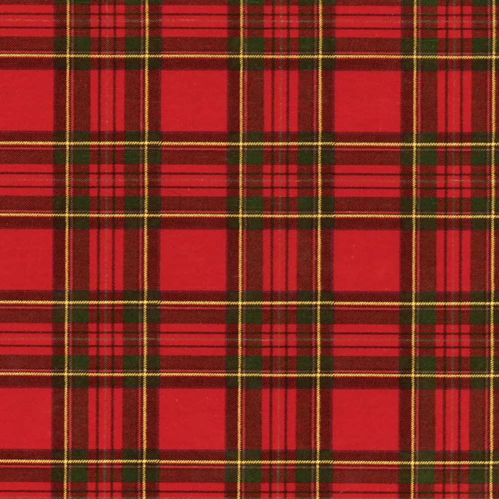 Caspari Christmas Wrapping Paper|Wrapping Paper|Royal Plaid Foil Gift Wrapping Paper - 30" x 6' Roll