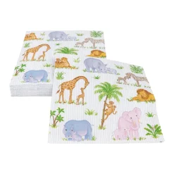 Caspari Paper Luncheon Napkins|Safari Baby Luncheon Napkins - 20 Per Package
