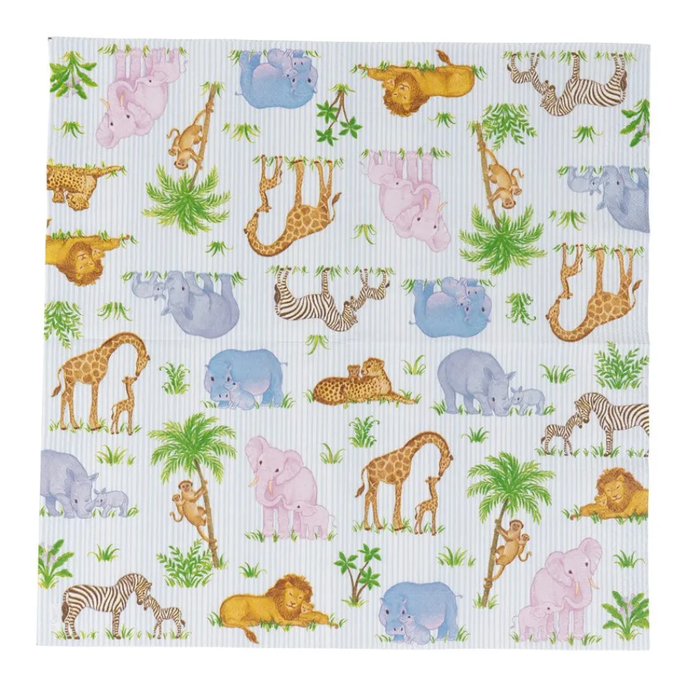 Caspari Paper Luncheon Napkins|Safari Baby Luncheon Napkins - 20 Per Package