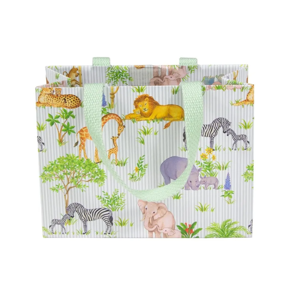 Caspari Baby Shower|Gift & Bottle Bags|Safari Baby Small Gift Bags - 1 Each