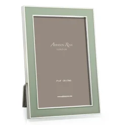 Addison Ross Mother'S Day|Pictures, Frames & Clocks|Sage Green Enamel 4" x 6" Picture Frame with Silver Trim - 1 Each