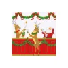 Caspari Boxed Cocktail Napkins|Santa's Bar Boxed Cocktail Napkins - includes 12 Boxed Cocktail Napkins