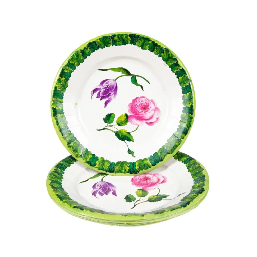 Caspari Paper Salad And Dessert Plates|Sceaux Chic Salad & Dessert Plates - 8 Per Package