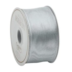 Caspari Christmas Ribbons & Bows|Hanukkah|Sheer Silver Wired Ribbon - 9 Yard Spool
