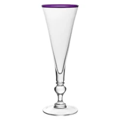 William Yeoward Glass Drinkware|Glass Drinkware|Siena Champagne Flute in Amethyst