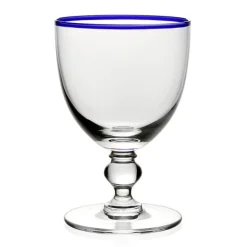 William Yeoward Glass Drinkware|Glass Drinkware|Siena Water Glass in Blue