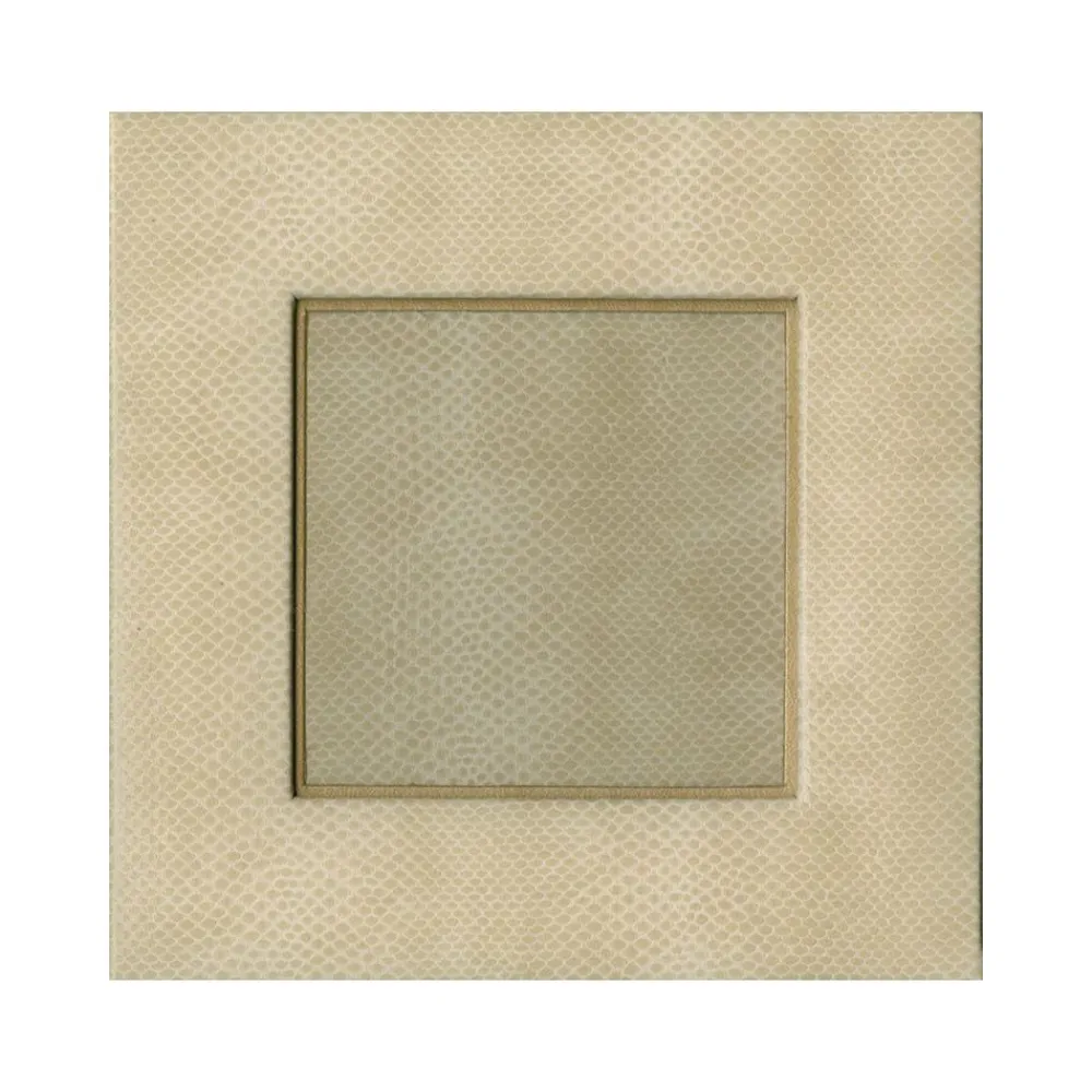 Caspari Mother'S Day|Pictures, Frames & Clocks|Snakeskin 4" Square Picture Frame in Ivory - 1 Each