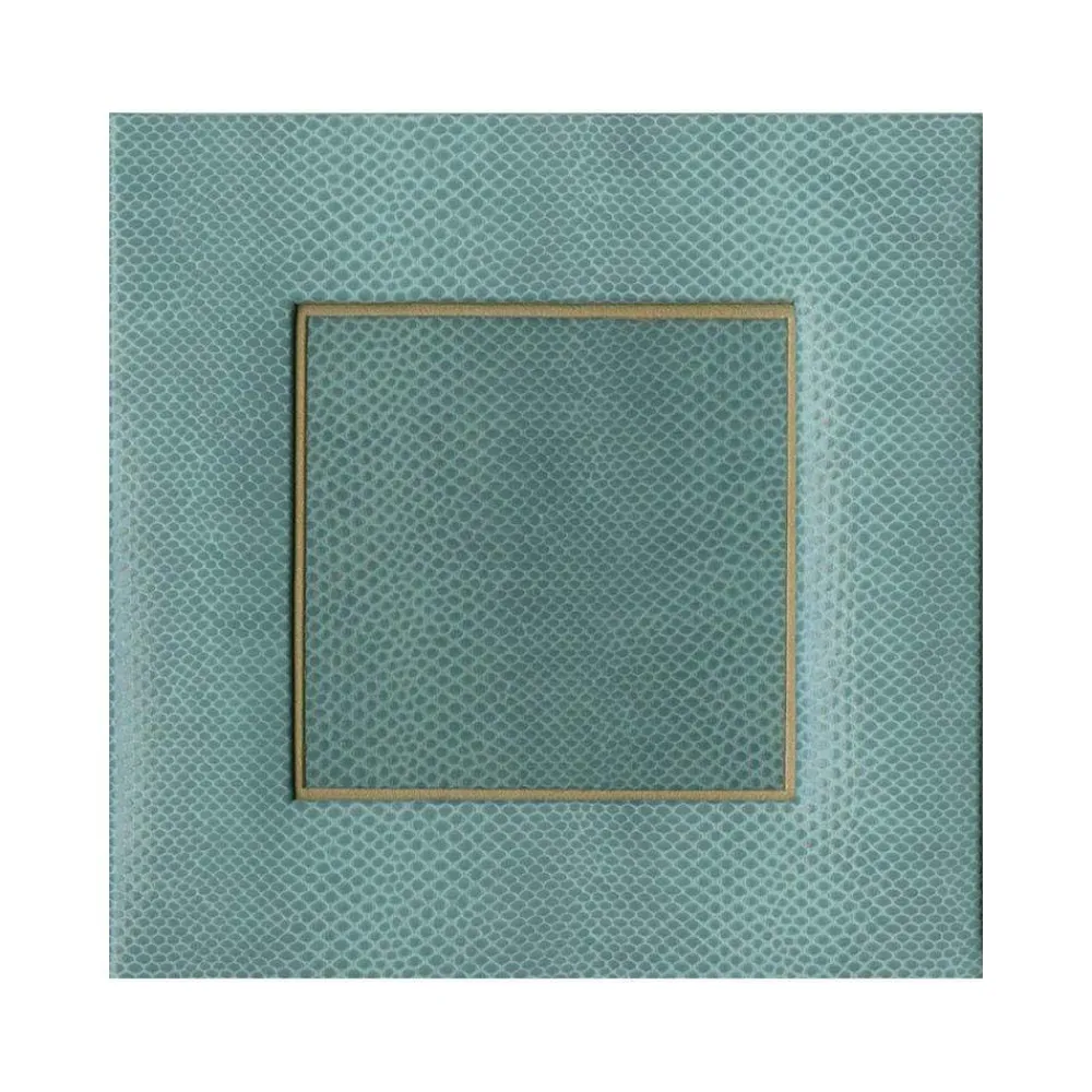 Caspari Mother'S Day|Pictures, Frames & Clocks|Snakeskin 4" Square Picture Frame in Mist - 1 Each
